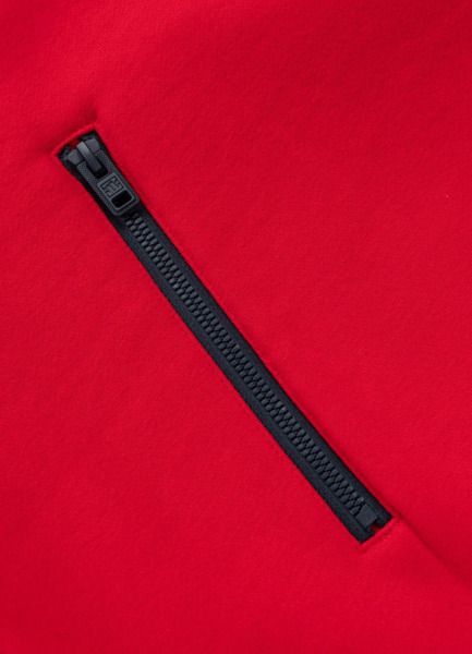 Bluza męska z kapturem PIT BULL "GIBSON" - granatowy/czerwony