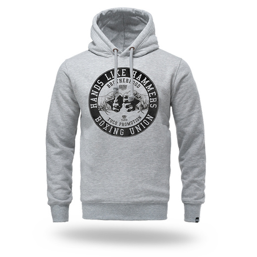 Dobermans Aggressive &quot;BOXING UNION BK385&quot; Hoodie - Gray