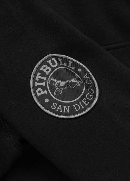 Bluza męska z kapturem PIT BULL "GIBSON" - czarno/czarna