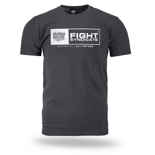 Koszulka T-shirt Dobermans Aggressive "FIGHT SYNDICATE TS420" - grafitowa