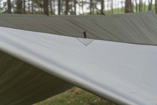 TIGERWOOD Termo Tarp 3×4 m Olive + zawiesia Black Silk