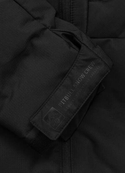 Kurtka zimowa pikowana z kapturem PIT BULL "STANFORD" - czarny