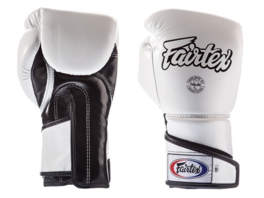  Rękawice bokserskie FAIRTEX BGV6 (white/black) "ANGULAR SPARRING"  "K"