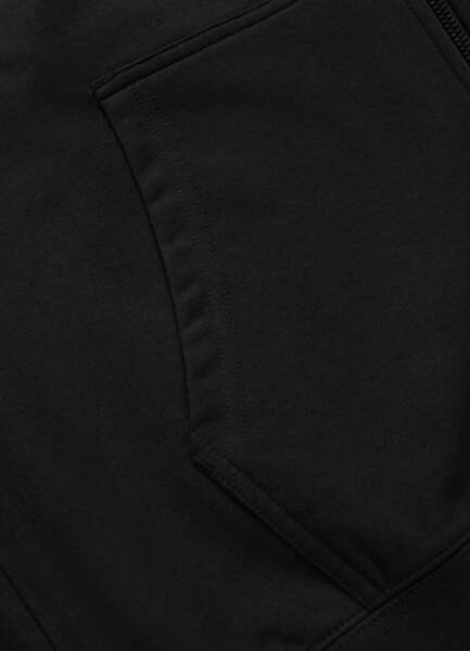 Bluza męska rozpinana z kapturem PIT BULL "TAPE PARKER" - czarny