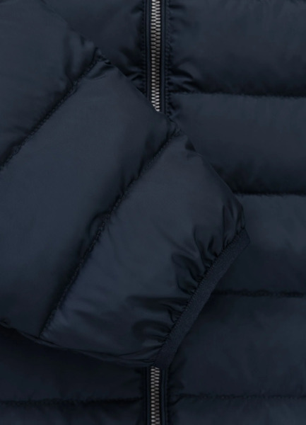 Kurtka zimowa PIT BULL pikowana z kapturem FOOTHILL - granatowy