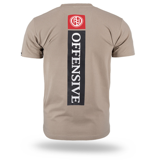 T-shirt Dobermans Aggressive &quot;OFFENSIVE SPORTS&quot; TS367H - beige