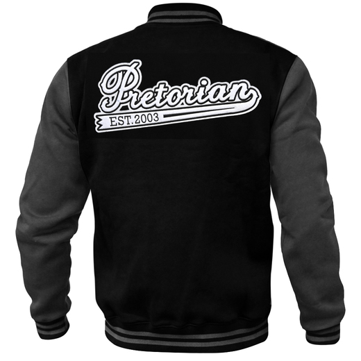 Sweat jacket baseball "Est. 2003" - black/graphite