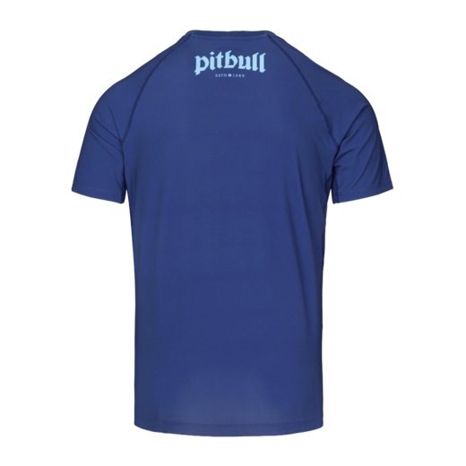 Rashguard PIT BULL "LOGO PALMS" - niebieski