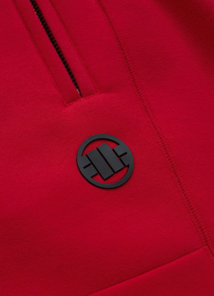 Spodnie dresowe PIT BULL "SMALL LOGO HD" - czerwony