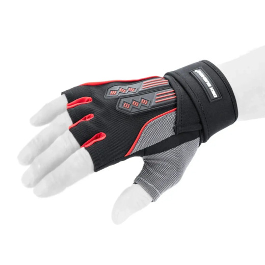 Bodybuilding gloves with DBX Bushido DBX-115 anti-slip system