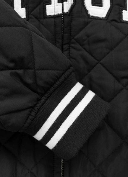 Kurtka pikowana przejściowa bejsbolówka PIT BULL "JUPITER" - czarny