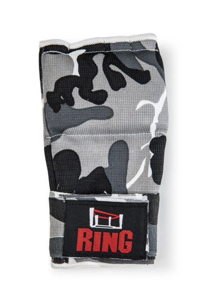 Gel boxing bandage, wraps, gel gloves, Ring camo - black