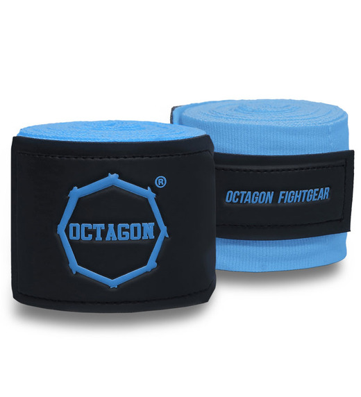 Bandaże bokserskie owijki Octagon 3 m Fightgear Supreme Basic - jasny niebieski