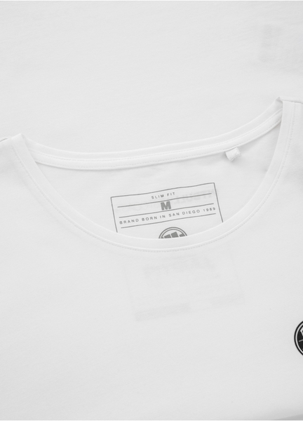 Koszulka damska PIT BULL "Small Logo" Slim Fit - biała