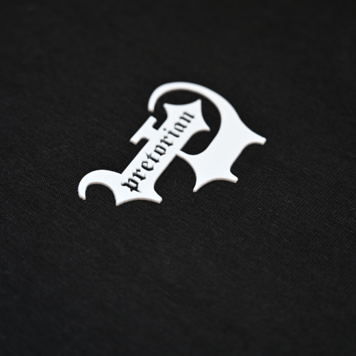 Pretorian Ringer "P" 3D T-Shirt - Black