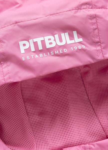 Kurtka przejściowa damska z kapturem PIT BULL "AARICIA STRIPES" - różowy