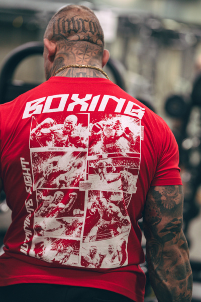 Koszulka T-shirt Dobermans Aggressive "COMICS BOXING" TS359B - biała