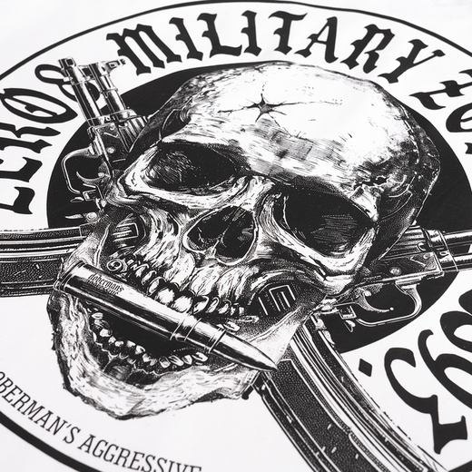 Koszulka T-shirt Dobermans Aggressive "MILITARY-ZONE TS408" - grafitowa