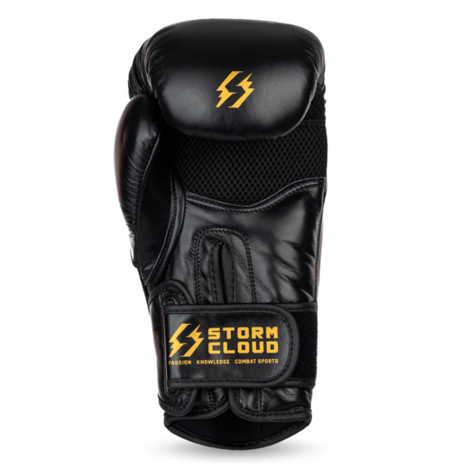 StormCloud "Havoc 2.0" Leather Boxing Gloves - Black/Gold
