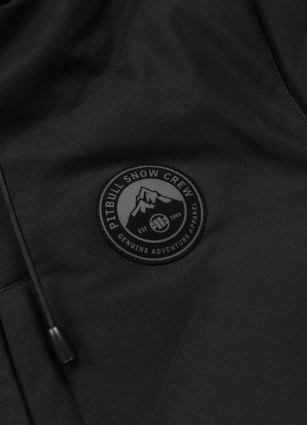 Kurtka zimowa pikowana z kapturem PIT BULL "STANFORD" - czarny