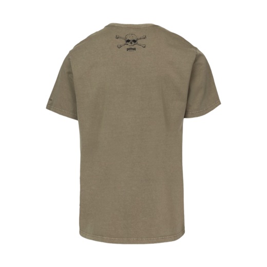 Washed PIT BULL "FEAR NO PAIN" T-shirt - brown