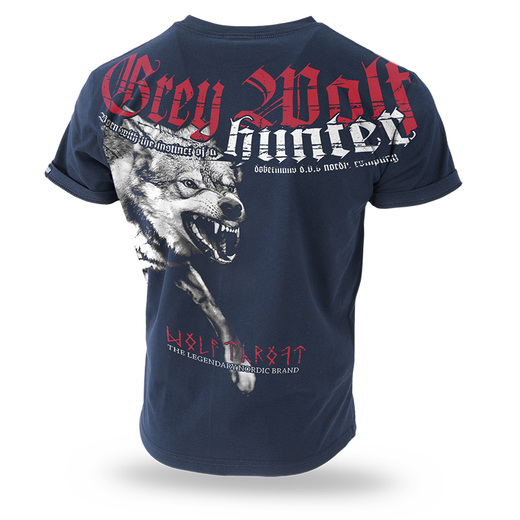 Koszulka T-shirt Dobermans Aggressive "Grey Wolf TS200" - granatowa