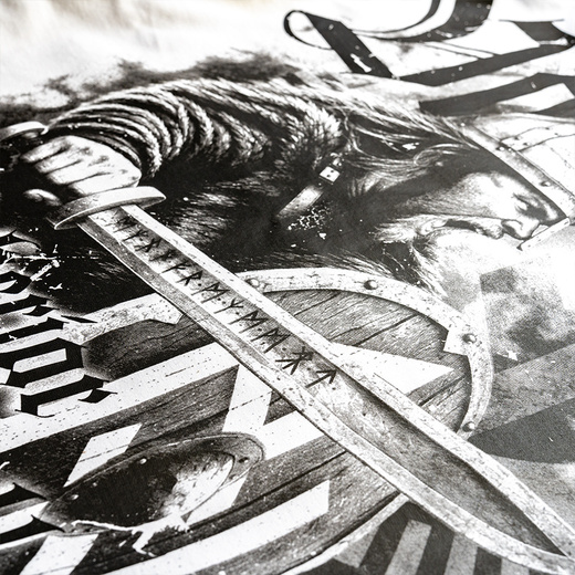 Koszulka T-shirt Dobermans Aggressive "EINHERJAR LEGION TS421" - khaki