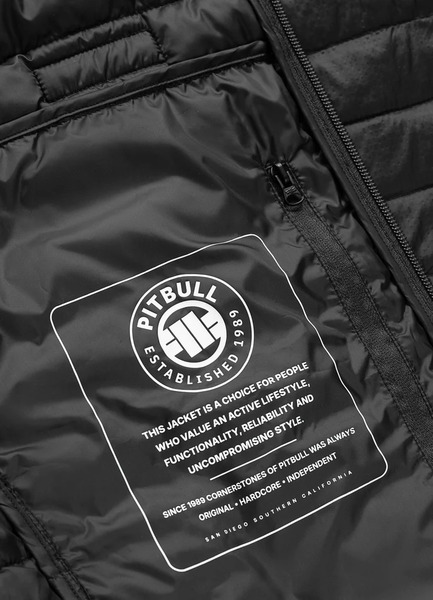 Bezrękawnik z kapturem PIT BULL "HOFER" - czarny