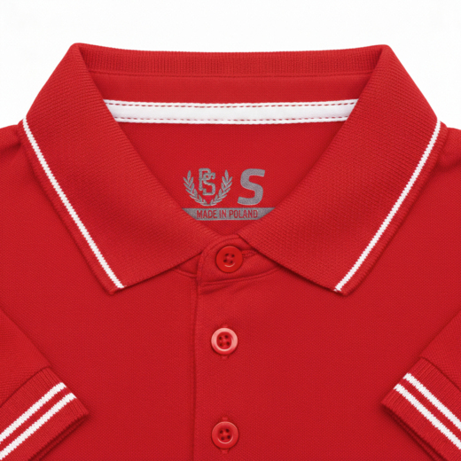 Koszulka polo damska Pretorian Line "PS" - czerwona