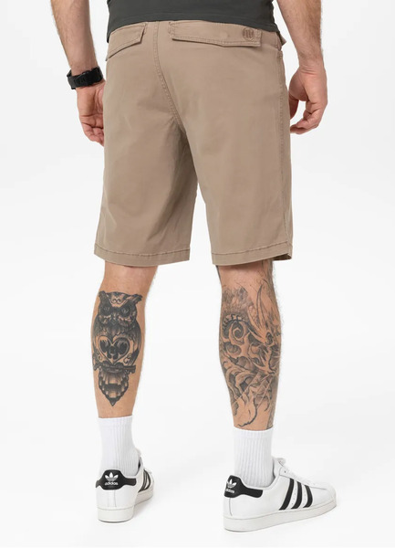 Szorty męskie PIT BULL Chino "GRAVES" - ciemny piaskowy
