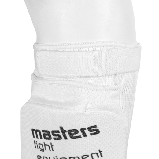 Ochraniacze na goleń i stopę elastyczne Masters NS-B1-MFE - białe