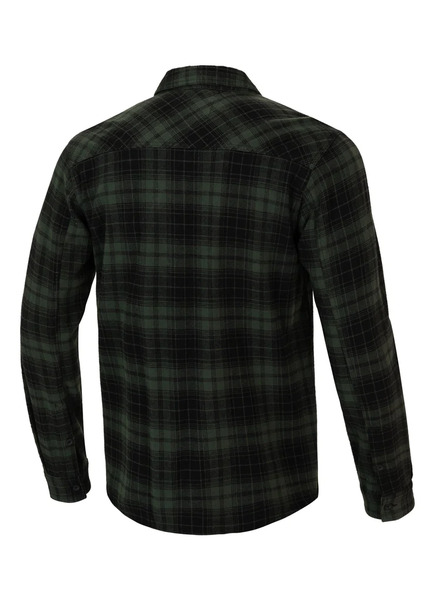 Flannel shirt "Mitchell" PIT BULL - green/black