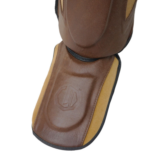 Legion Octagon PRO Oldschool Shin/Foot Protectors - Brown