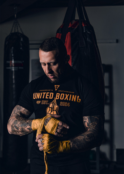 Koszulka T-shirt Dobermans Aggressive "United Boxing" TS337 - szara