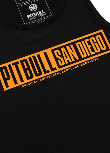 Tank Top PIT BULL Slim Fit "EIGHTY NINE DOG" - black