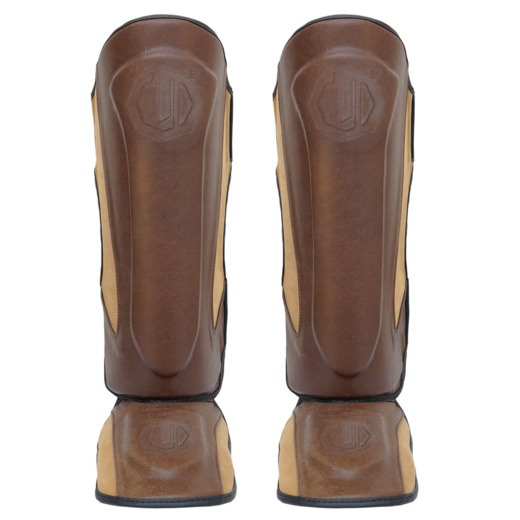 Legion Octagon PRO Oldschool Shin/Foot Protectors - Brown