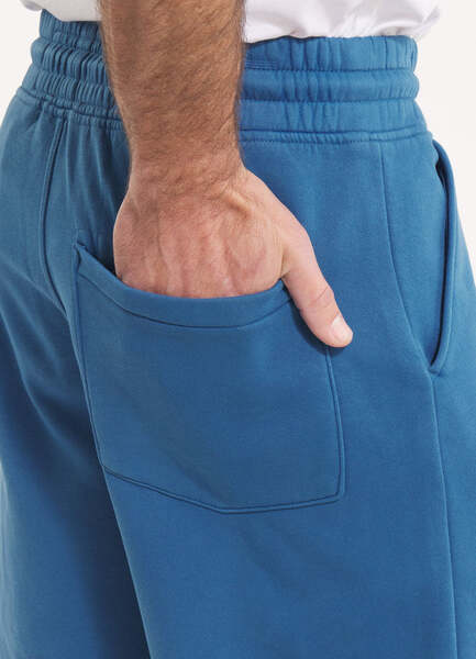 WASHED PIT BULL "LANCASTER II" Men's Sweat Shorts - Blue