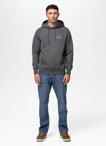 Bluza męska z kapturem PIT BULL "SAMPSON" - grafitowy