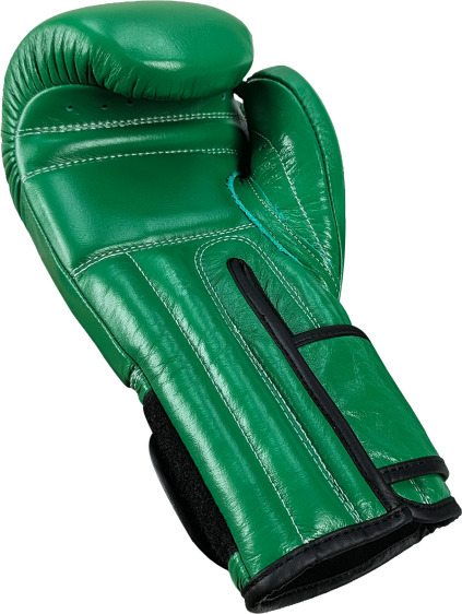 Rękawice bokserskie skórzane Masters RBT-GREENSTRIKE - zielone 12oz
