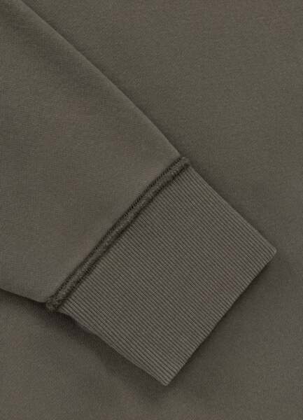 Men's PIT BULL washed "HACKETT" sweatshirt - olive