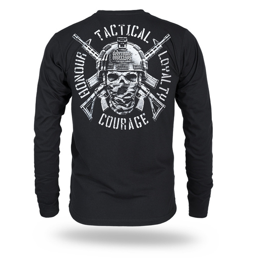 Longsleeve Dobermans Aggressive "COURAGE" LS419 - czarny