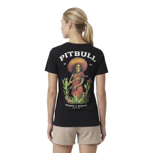 Koszulka damska PIT BULL "BULLETS & BLOOMS" - czarny