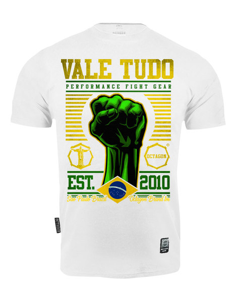 Koszulka T-shirt Octagon "Vale Tudo " - biała