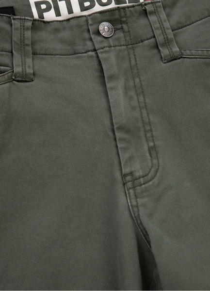 Szorty męskie PIT BULL Chino "GRAVES" - oliwkowy