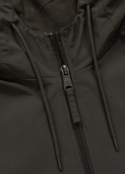 PIT BULL "HOOPER" transitional bomber jacket with hood - olive