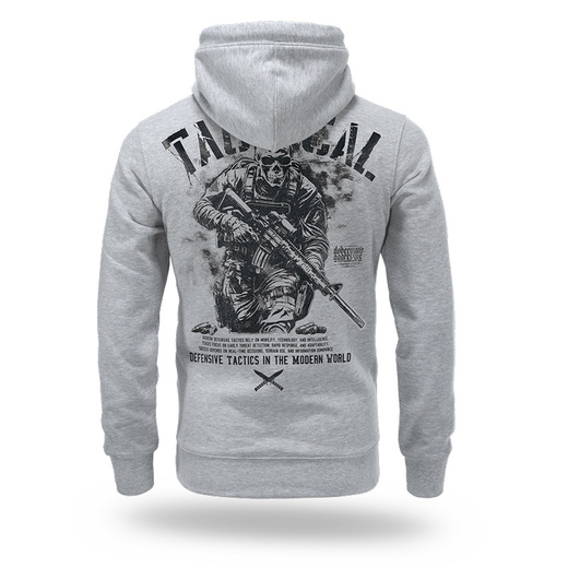 Bluza z kapturem Dobermans Aggressive "TACTICAL SOLDIER BK394" - szara