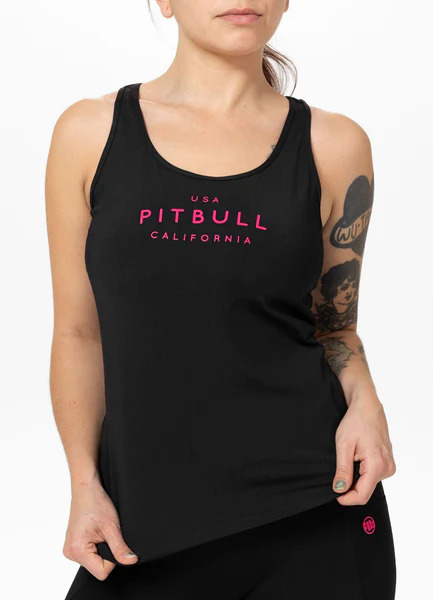 Tank Top sportowy damski PIT BULL "AVENIDA" - czarny