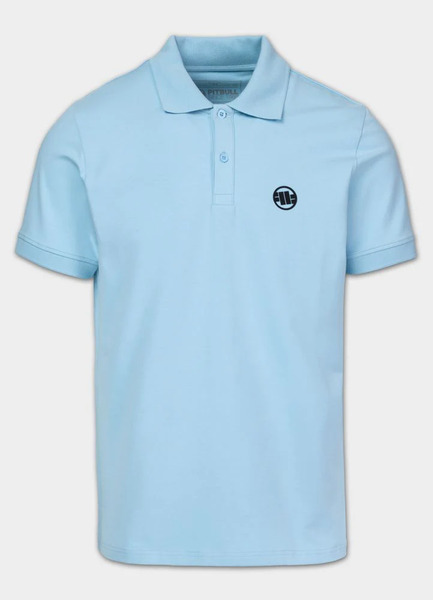 PIT BULL Jersey 210 "Logo" Polo Shirt - Light Blue