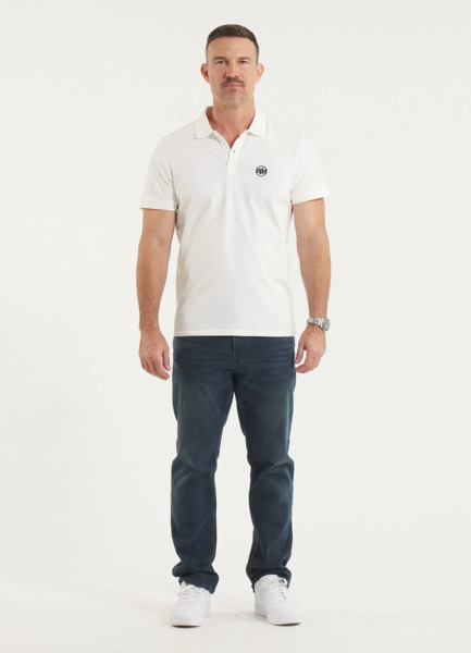 Polo Koszulka PIT BULL Jersey 210 "Logo" - off-white