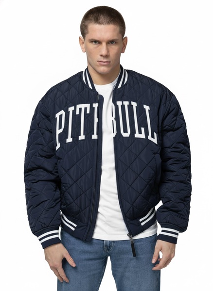 Kurtka pikowana przejściowa bejsbolówka PIT BULL "JUPITER" - granatowy